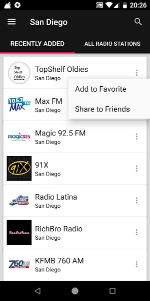 San Diego Radio Stations - California, USA Screenshot 1