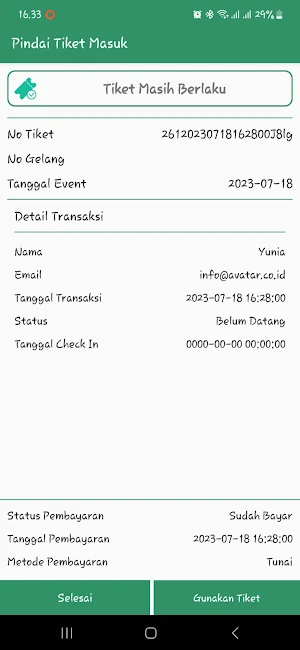 Atix Event Checker Volley Screenshot 3