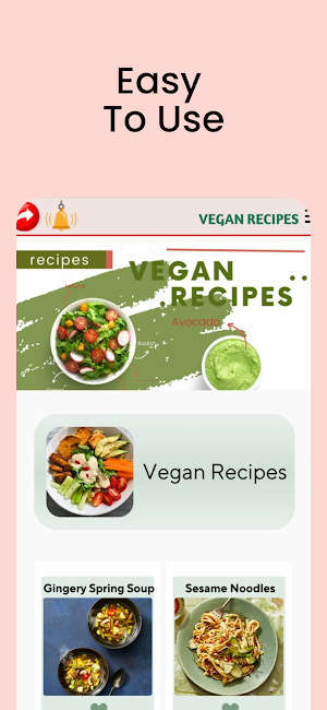 Easy Vegan Recipes Screenshot 1