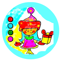 Easy Coloring Santa Claus