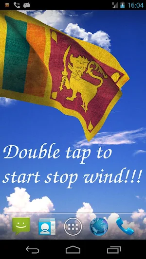 Sri Lanka Flag Live Wallpaper Screenshot 0