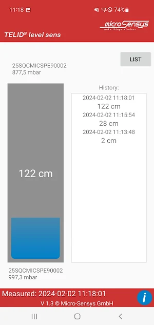 TELID® level sens Screenshot 0