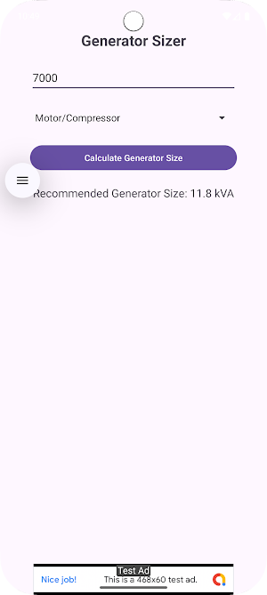 Generator Sizer Screenshot 3