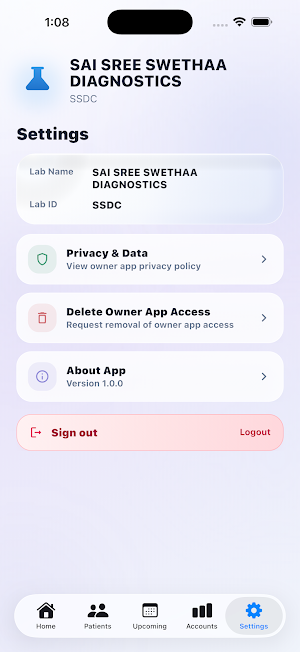 OMC Diagnostics Screenshot 3