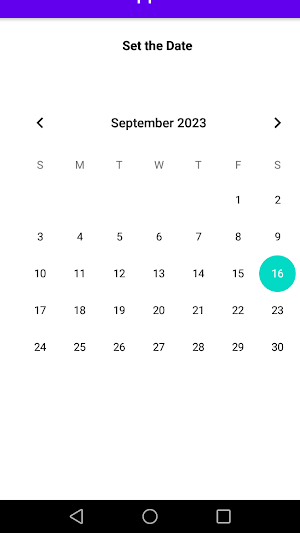 Calendar View Screenshot 0