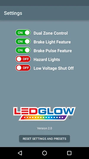 LEDGlow Motorcycle Control Screenshot 3