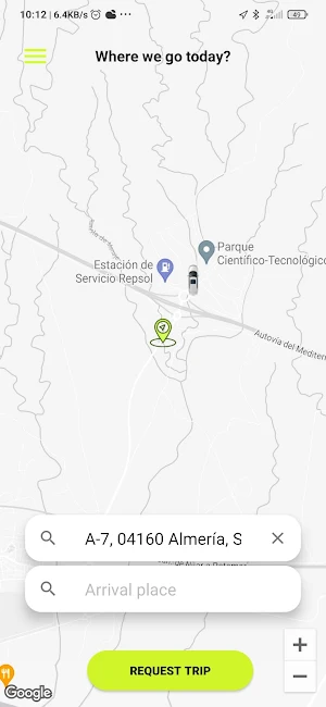 TaxiSpot: Viajes por tu ciudad Screenshot 1
