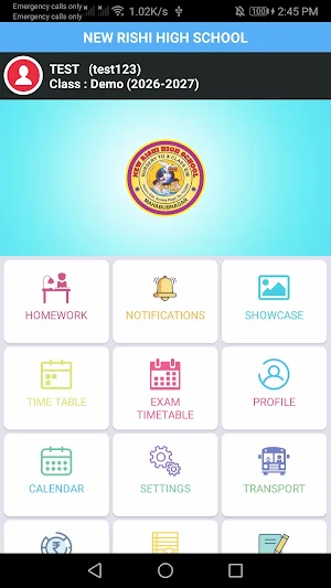 N. Rishi High School Screenshot 1