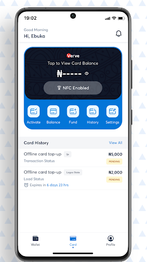 Verve Tap Screenshot 1