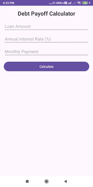 Debt Payoff Calculator Screenshot 0