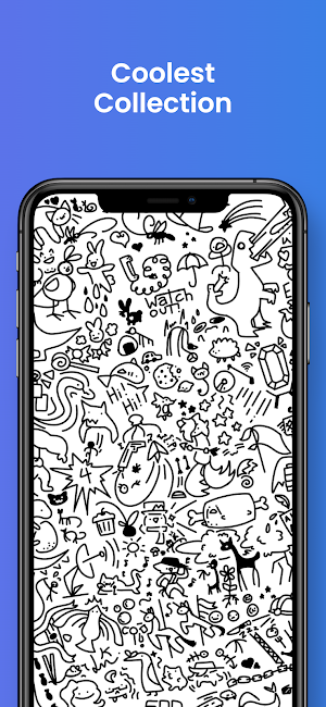 Cute Doodle Art Wallpaper Screenshot 3