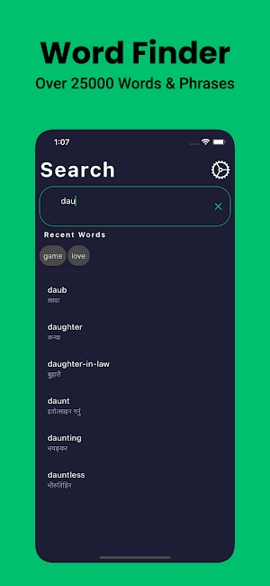 Nepali English Dictionary App Screenshot 2