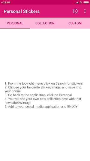 Personal Stickers Maker and Collection Screenshot 1