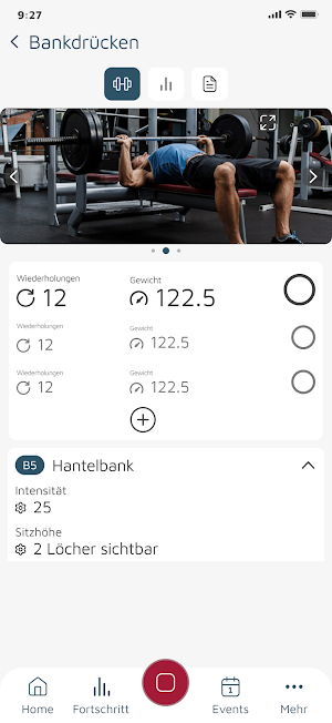PIA fitness Member App Screenshot 1