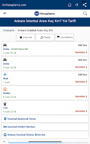Km Hesaplama Screenshot 1