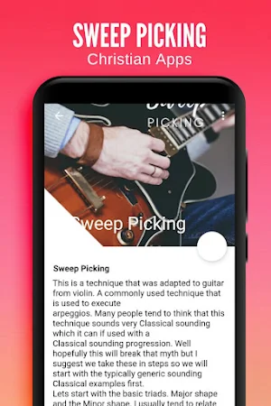 Sweep picking - Guitar Screenshot 1