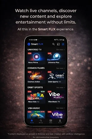IPTV Smart Flix - Online TV Screenshot 1