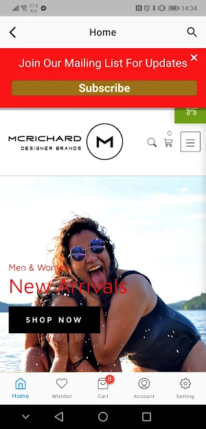 McRichard Designer Brands Screenshot 2
