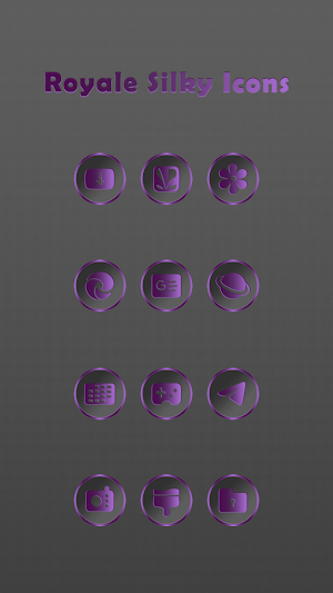 Royale Silky Dark Purple Icons Screenshot 2