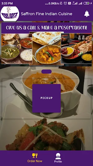 Saffron Fine Indian Cuisine Screenshot 0