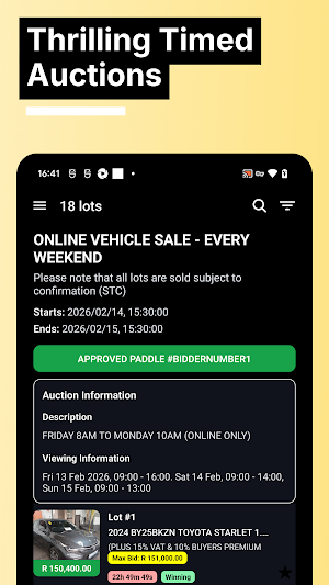 Auction Operation App Screenshot 3