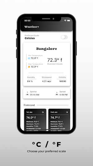 Weather+ - OnePercent Screenshot 1