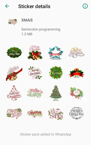 Christmas Stickers WAStickerApps Screenshot 3