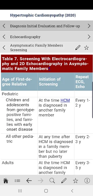 ACC Guideline Clinical App Screenshot 2