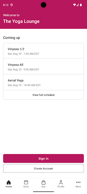 The Yoga Lounge Screenshot 1
