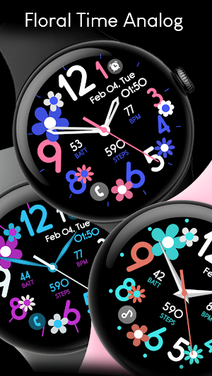 Floral Time Analog Screenshot 0