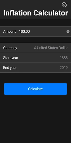 Inflation Calculator Screenshot 2