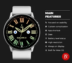 Orange Classic Watch Face Screenshot 1