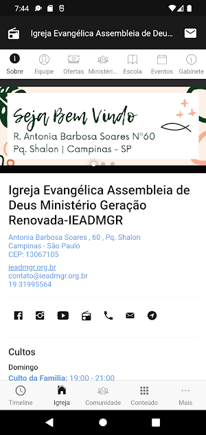Ministério Geração Renovada Screenshot 1