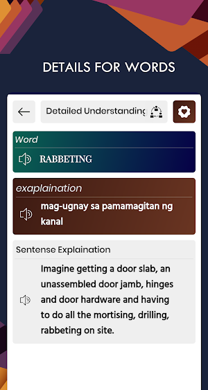 Filipino English Translator - Free Dictionary Screenshot 3