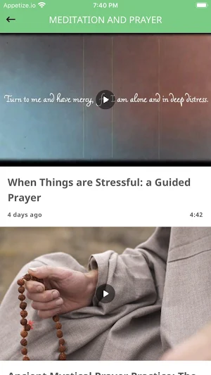 Zoay Spiritual Practice App Screenshot 1