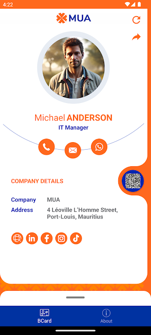 MUA B-Card Screenshot 2