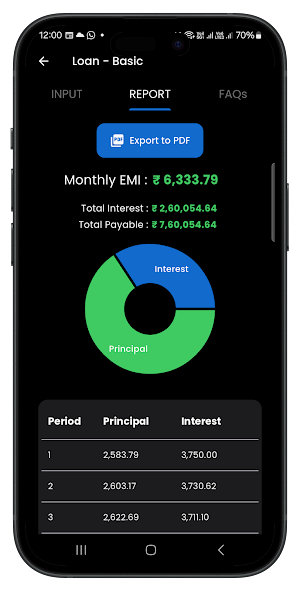 Financial Calculator App Screenshot 2