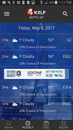 KXLF STORMTracker Weather App Screenshot 1