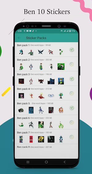 Ben Stickers for WhatsApp Screenshot 2