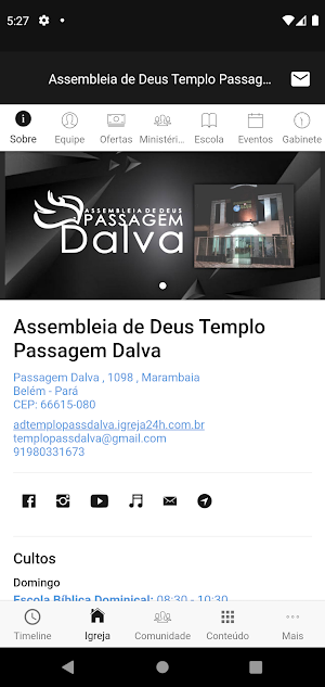Assembléia de Deus Templo Passagem Dalva Screenshot 0