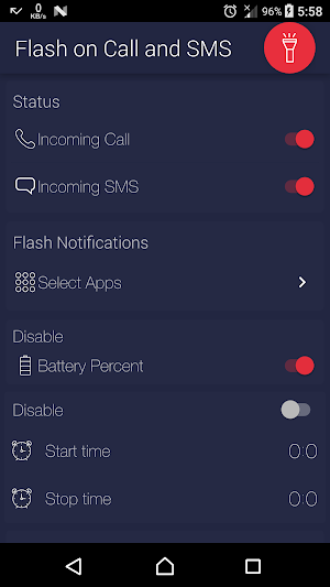 Flash on Call and SMS Screenshot 0