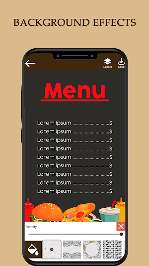 Menu Maker - Vintage Design Screenshot 3