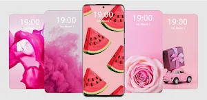 Pink Live Wallpaper Parallax Screenshot 0