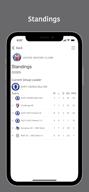 United Soccer Clubs Screenshot 2