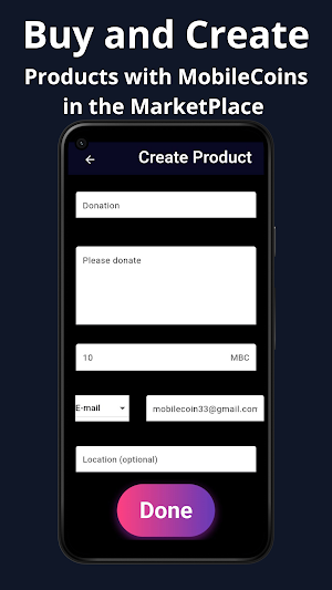 Mine Crypto Phone → MobileCoin Screenshot 2