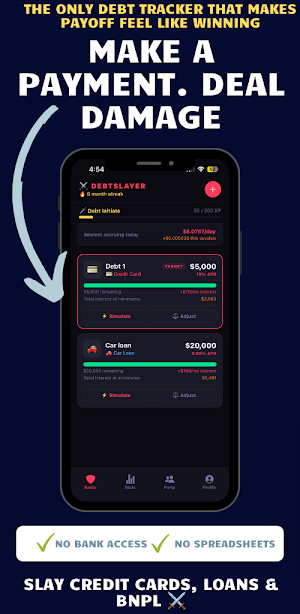 DebtSlayer — Debt Tracker App Screenshot 0