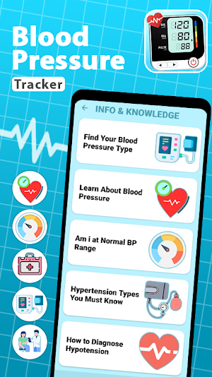 Blood Pressure Monitor App Screenshot 0
