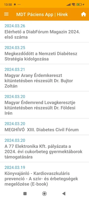 MDT Páciens App Screenshot 2