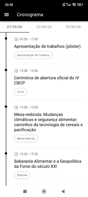 IV CBCP - Congresso Brasileiro Screenshot 3