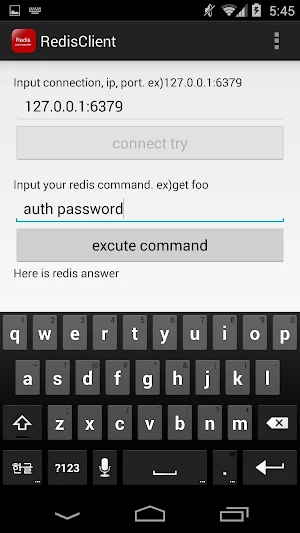 RedisClient Screenshot 2
